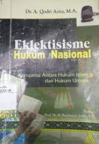 Eklektisisme Hukum Nasional