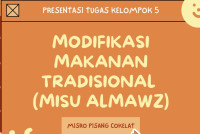 Tugas Kelompok PKWU - MODIFIKASI MAKANAN TRADISIONAL ( MISU ALMAWAZ ) : MISRO PISANG COKELAT